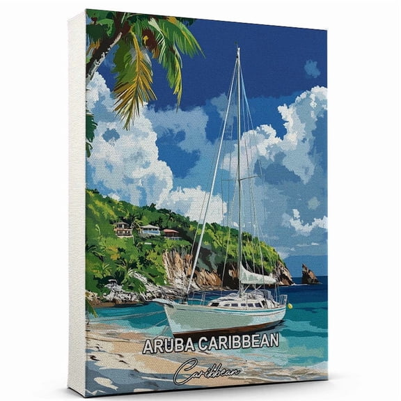 Aruba Caribbean Travel Global Destination Canvas Caribbean Canvas Celebrate Your Favorite Destination A Sophisticated Touch to Any Room