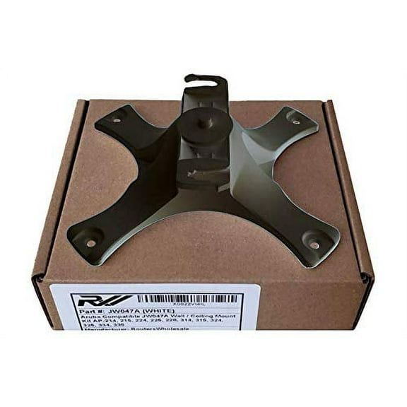 Aruba Compatible JW046A Network Device Wall/Ceiling Mount Kit (Black)