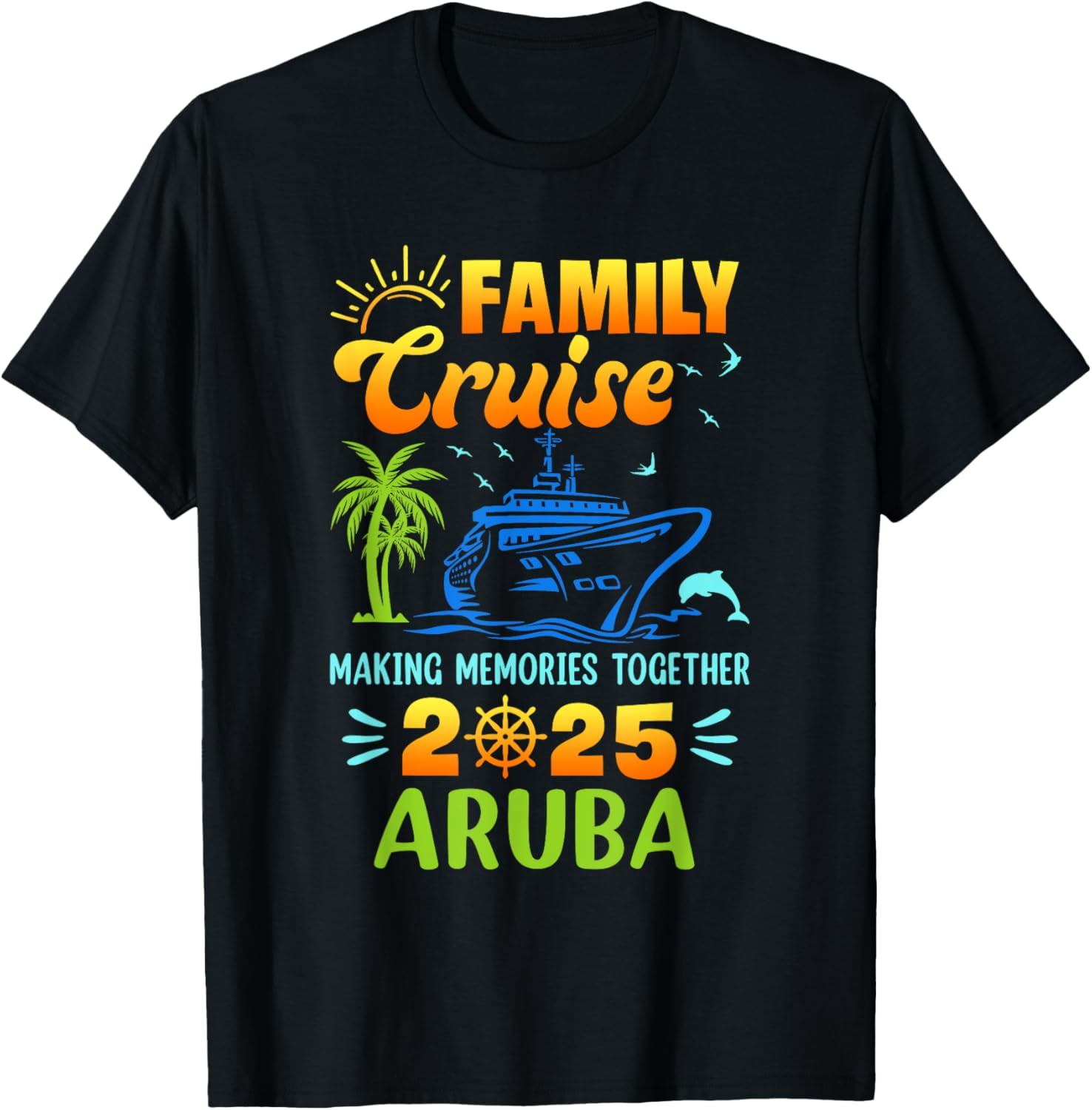 Aruba Cruise 2025 Family Friends Group Vacation Matching TShirt