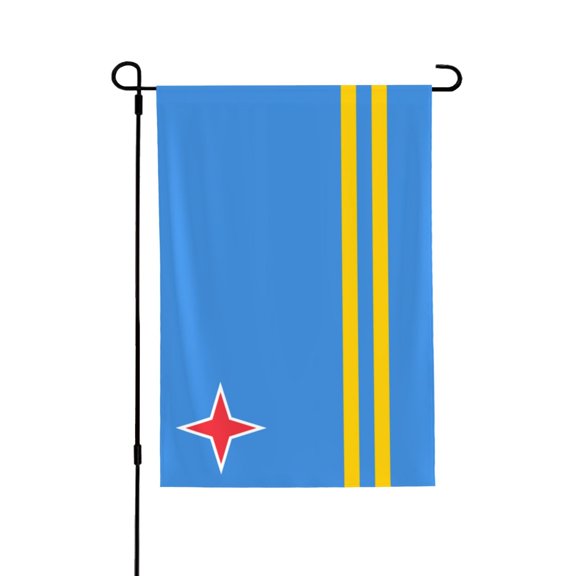 Aruba Flag House Flag 28 X 40 Inch Garden Flag Decorative House Yard Double Sided Flag For Decoration