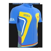 Aruba Full Zipper Bike Short Sleeve Cycling Jersey  for Women - Size S