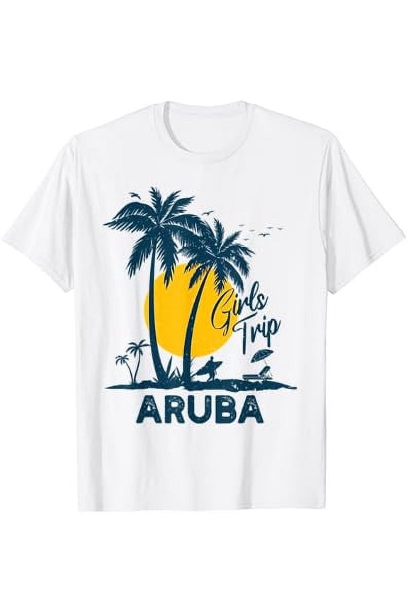 Aruba Girls Trip 2024 Family Vacation T-Shirt Size S-5XL