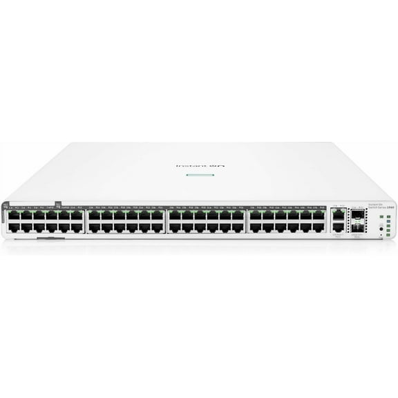 HPE Networking Instant On 1960 48-Port Gb 40-Port Class 4 PoE | 8-Port Class 6 PoE Smart Switch (600W) - 48x 1G | 2X SFP+ | 2X 10GBase-T (JL809A#ABA)