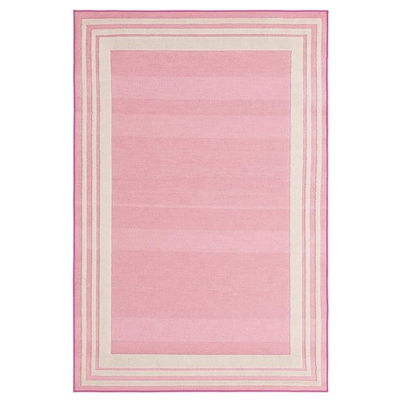 Aruba Outdoor Collection Rug 5' 3 x 8' Gray Teal Low-Pile Rug Perfect for Any Outdoor Space, Bedrooms, Dining Rooms, Living Rooms