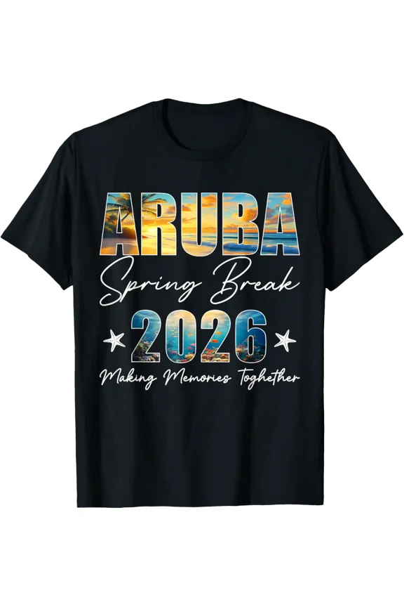 Aruba Spring Break Family Friends Beach Trip T-Shirt