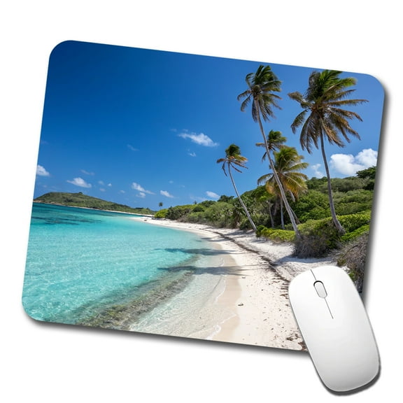 Aruba Tropical Beach Vacation Mouse Pad Low Profile Gaming Mat