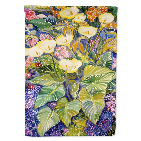 Arum Lilies by Neil Drury Garden Flag