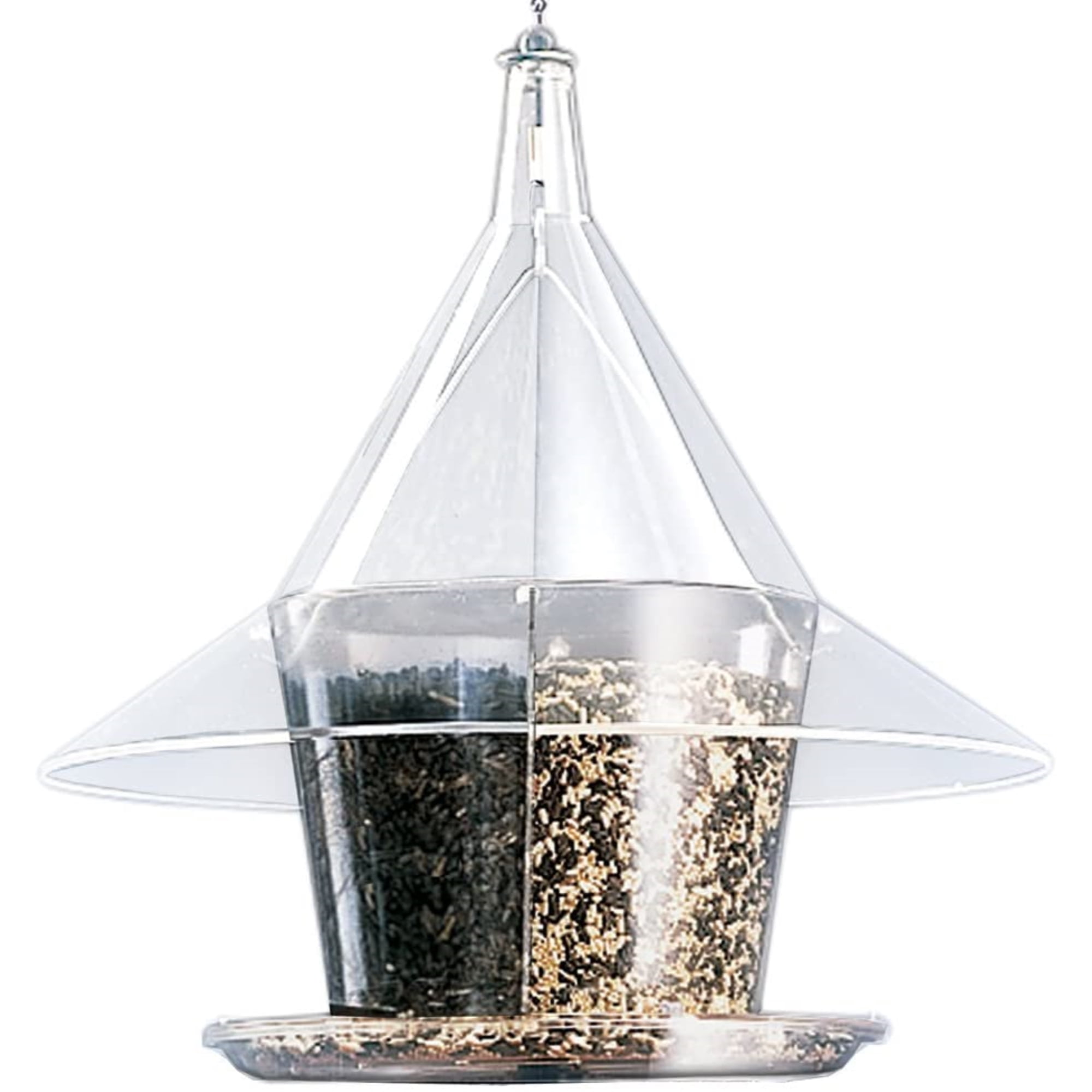 Large Clear Plastic Squirrel Resistant Hanging Bird Feeder