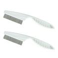 thumbnail image 1 of Aruwei 2Pcs Pet Flea Comb Stainless Steel Tear Stain Removal Grooming Brush for Dogs and Puppies, 1 of 6