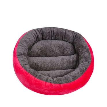 Aruwei Cozy Dog Bed for Winter, Round Shape with PP Cotton Filling, Warm Sleeping Kennel for Dogs and Cats