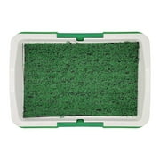 Aruwei Dog Grass Potty Pet Pee Pad, Portable Reusable Dog Training Potty Tray with Artificial Grass