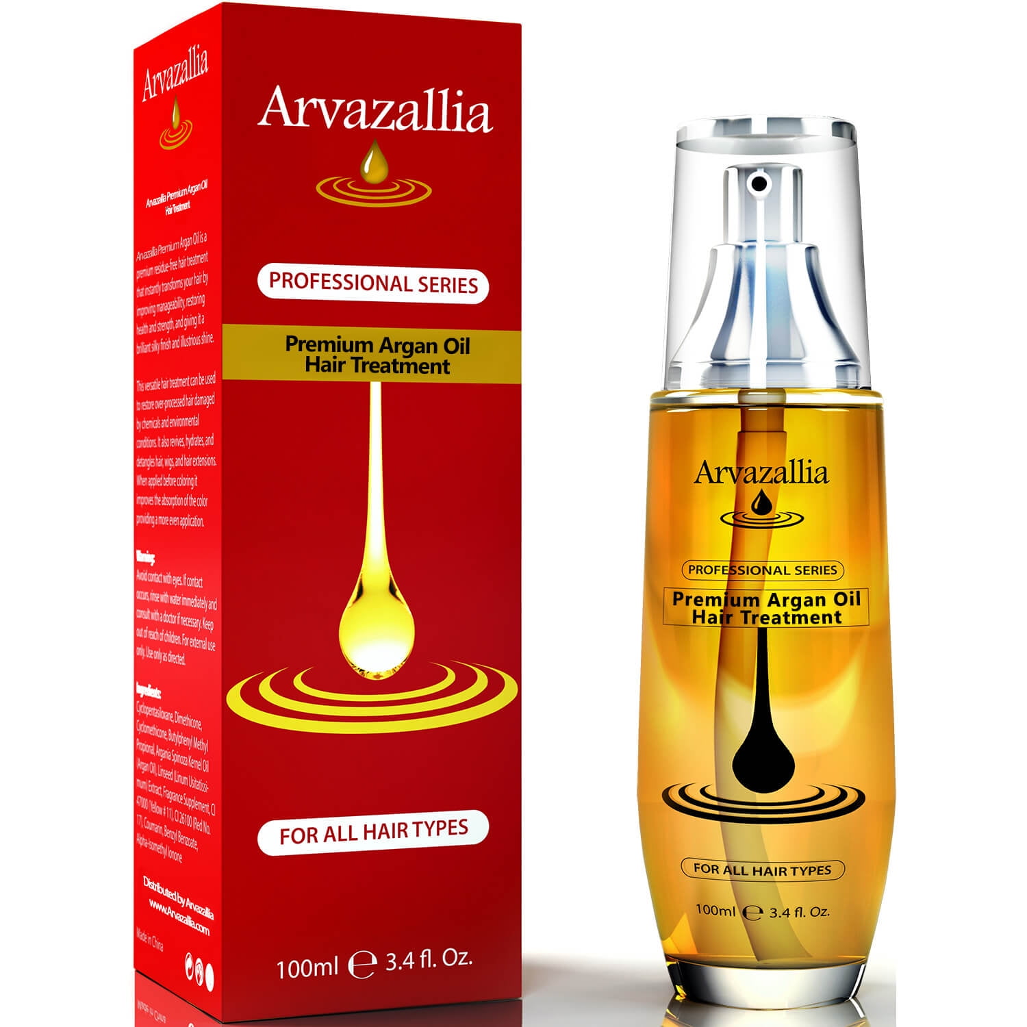 Arvazallia Premium Argan Oil Leave In Conditioner Hair Treatment