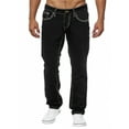thumbnail image 1 of Arvbitana Men's Retro Jeans Gradient Color Distressed Long Pants Slim Straight Denim Pants Casual Pockets Trousers for Daily Street, 1 of 7