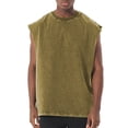 thumbnail image 1 of Arvbitana Men's Retro Tank Tops Sleeveless Solid Color T-shirt Casual Washed Crew Neck Vest Summer Lightweight Workout Pullovers for Gym Streetwear, 1 of 4