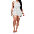thumbnail image 1 of Arvbitana Outfits Tracksuits for Women Round Neck Sleeveless Crop Tank Tops +Tassel High Waist Shorts Set Clubwear Summer, 1 of 4