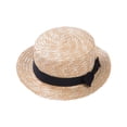 thumbnail image 1 of Arvbitana Parent-child Bowknot Straw Hat, Mother  Daughter Matching Boho Hat, Summer Beach Sun Cap, 1 of 5