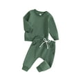 thumbnail image 1 of Arvbitana Toddler Boys Long Pants Sets Long Sleeve Sweatshirt + Elastic Trousers 2Pcs Tracksuit Infant Baby Casual Outfits for Spring Autumn 6M 12M 18M 24M 3T 4T, 1 of 8
