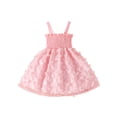 thumbnail image 1 of Arvbitana Toddler Girls Ruched Princess Dress Casual Butterfly A-Line Party Dress for Beach Party Wear Summer Clothing, 1 of 9