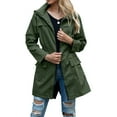 thumbnail image 1 of Arvbitana Women Light Rain Jacket Waterproof Active Outdoor Trench Raincoat with Hood Ladies Lightweight Windproof Windbreaker Outerwear Coat With Pockets, 1 of 5