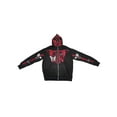 thumbnail image 1 of Arvbitana Women Men Rhinestone Butterfly Skull Graphic Zip up Hoodies Casual Oversized Jacket Coat Goth Punk Loose Sweatshirt, 1 of 9