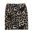 thumbnail image 1 of Arvbitana Women Sexy Bodycon Pencil Skirt, Leopard Print High Waist Mini Party Wear Short Dress, 1 of 7