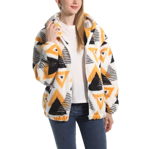 Arvbitana Women Winter Warm Casual Pullover Cute Hoodie Design Sweatshirt Zip Up Cardigan Loose Jacket with Pockets for Outwear Loungewear