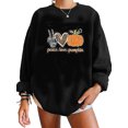 thumbnail image 1 of Arvbitana Women’s Halloween Loose Pullover Cute Skeleton Heart Pumpkin Print Jumper Long Sleeve Oversized Sweatshirts Casual Tops, 1 of 6