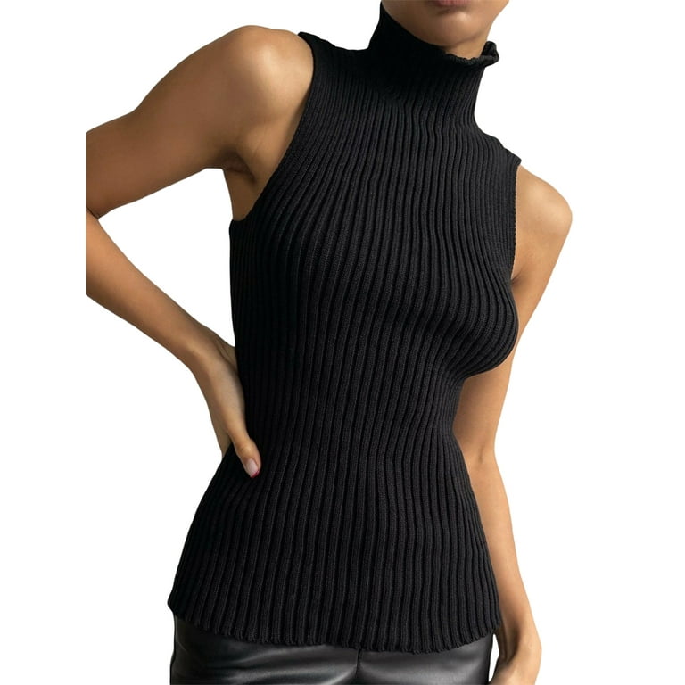 Walmart sleeveless deals turtleneck