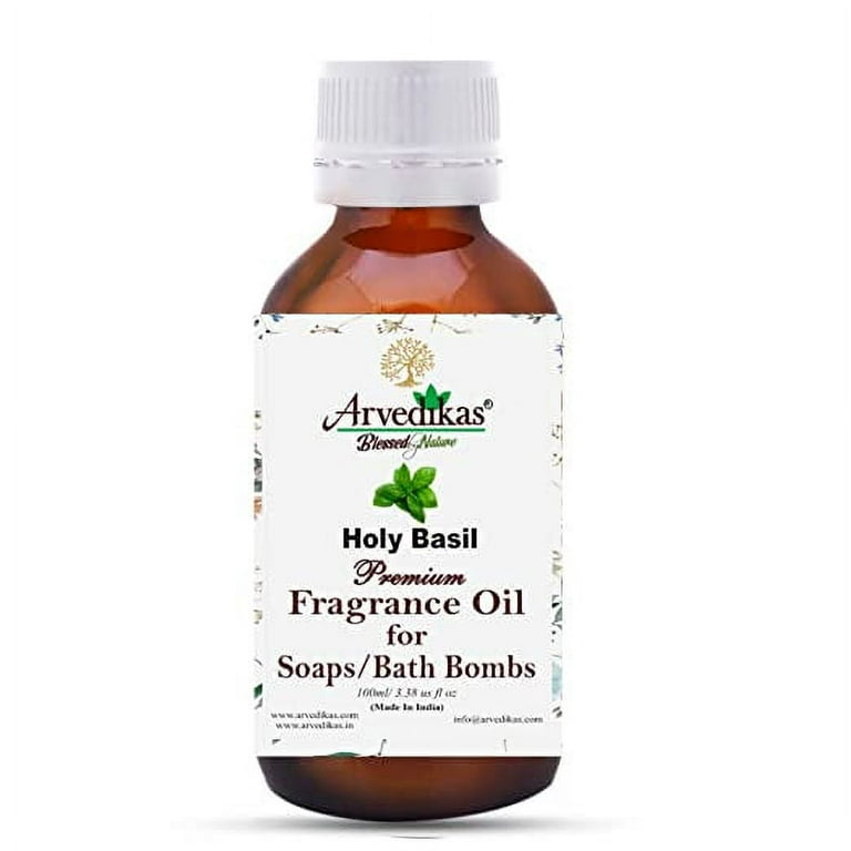 Arvedikas Premium Holy Basil Fragrance Oil for Soap Making, Scented Oil  for Making Herbal Soaps, Transparent Soap