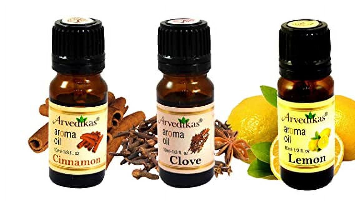 Arvedikas Set of 3 Aroma Oil / Home Fragrance Oil Burners / Aroma