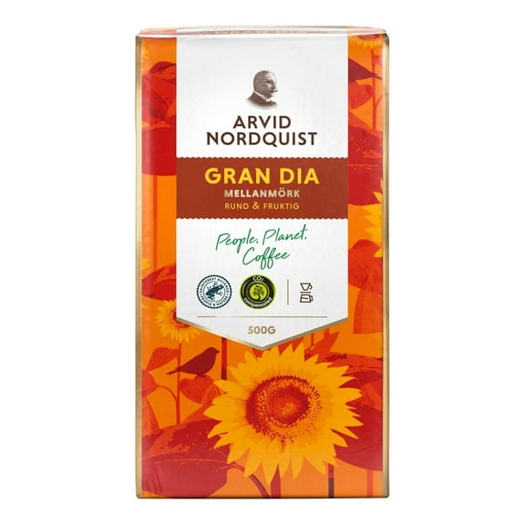 Arvid Nordquist Ground Coffee, 17.6oz (Pack of 1, Gran Dia (Medium Roast))