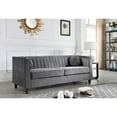 thumbnail image 1 of Arvilla Grey Chesterfield Sofa, 1 of 1