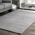 thumbnail image 1 of Rugs USA Mandia Striped Wool Area Rug, 4' x 6', Marlowe Grey, 1 of 6
