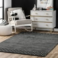 thumbnail image 1 of Rugs USA Mandia Striped Wool Area Rug, 5' x 8', Marlowe Charcoal, 1 of 9