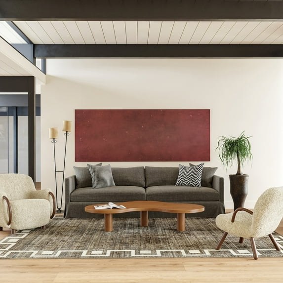 Olvera Geometric Bordered Area Rug, 4' x 6' 5", Olvera Beige