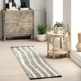 thumbnail image 1 of Rugs USA Parker Check Textured Area Rug, 2' x 8', Runner, Felice Ivory, 1 of 9