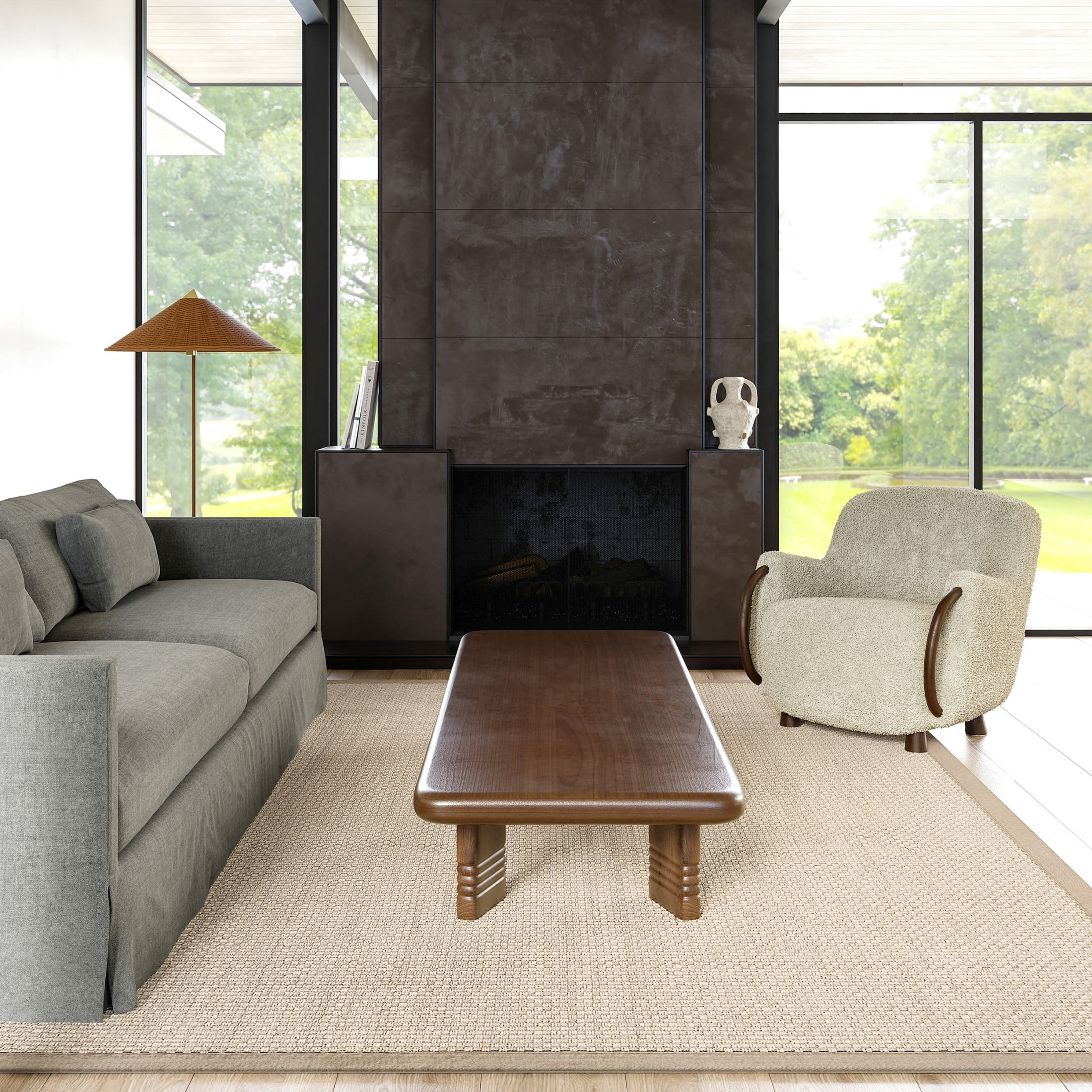 Proper Amazon Rug Delivery Proper Sisal and Wool Area Rug, 5' x 8', Elaine Tan - Walmart.com