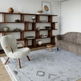 thumbnail image 1 of Venice Fringed Area Rug, 7' 6" x 9' 6", Maida Silver, 1 of 5