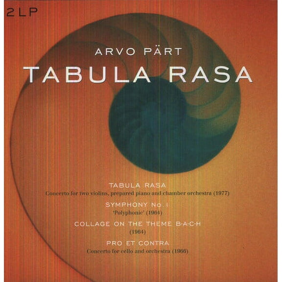Arvo P RT - Tabula Rasa - Music & Performance - Vinyl