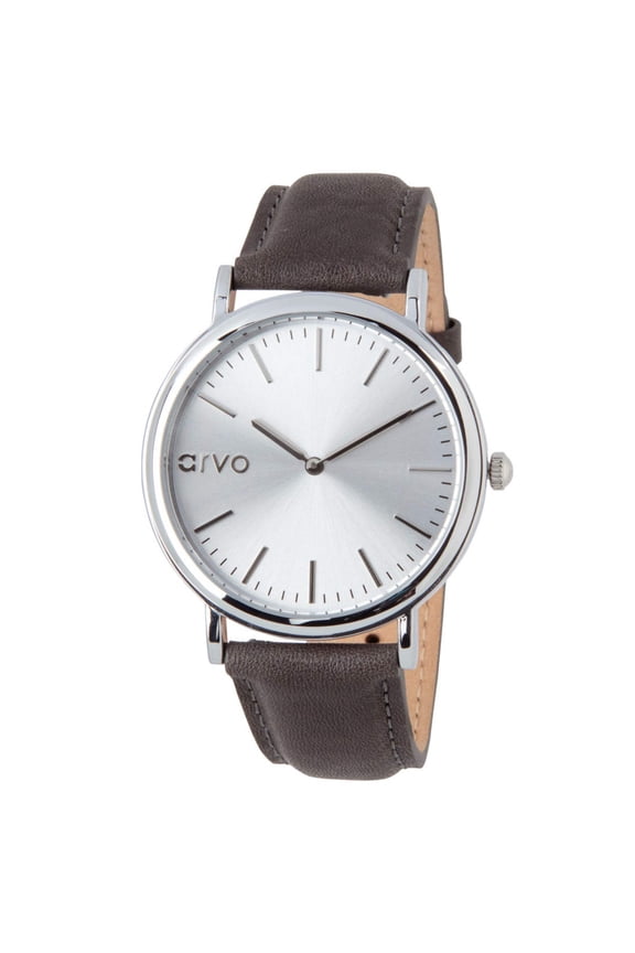 Silver Time Sawyer Watch - Gray Leather