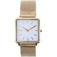 thumbnail image 1 of Arvo Time Squared Watch - White Dial, Gold Mesh, 1 of 6