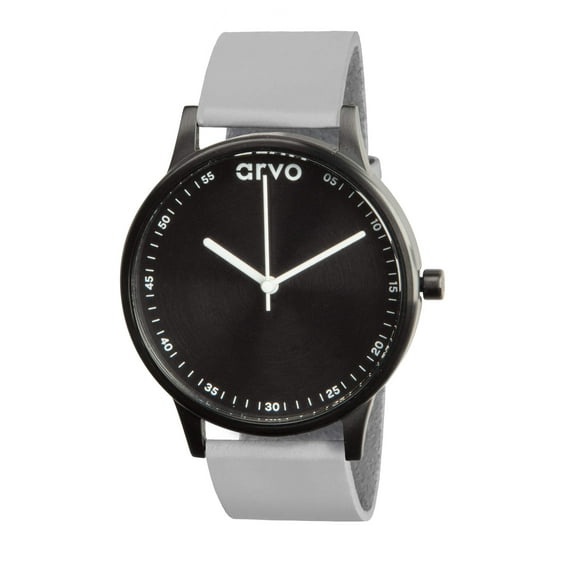 Arvo Time Traveler Watch - 38mm - Gray Leather