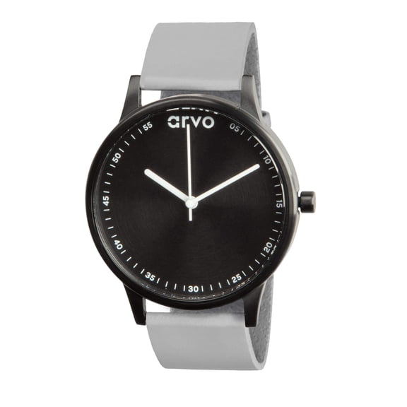 Arvo Time Traveler Watch - 38mm - Gray Leather