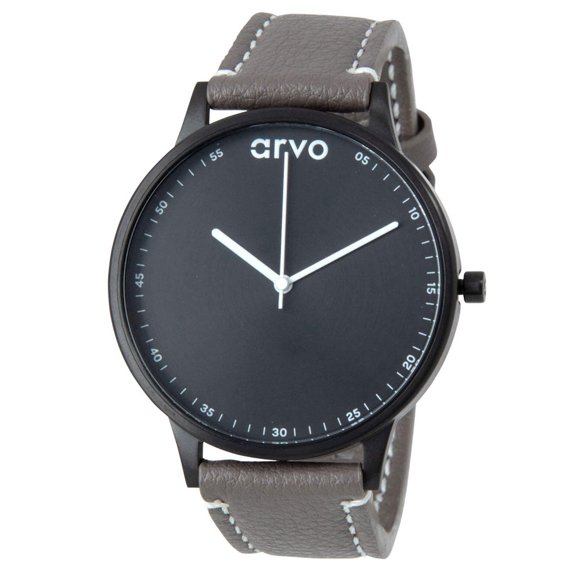 Arvo Time Traveler Watch - 43mm - Gray Leather