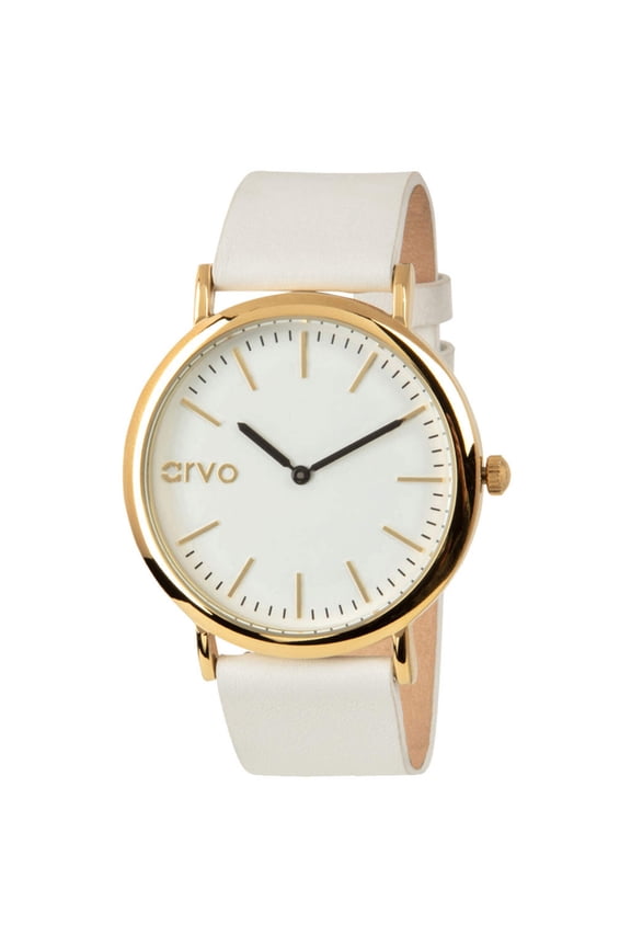 White Time Sawyer Watch | Gold | White Leather