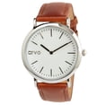 thumbnail image 1 of Arvo White Time Sawyer Watch - Silver - Brown Leather, 1 of 5