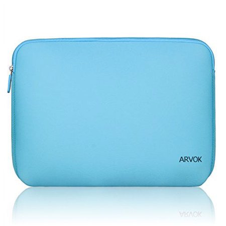 Arvok 13-14 Inch Laptop Sleeve Multi-Color & Size Choices Case/Water-Resistant Neoprene Notebook Computer Tablet Carrying Bag Cover, Baby Blue