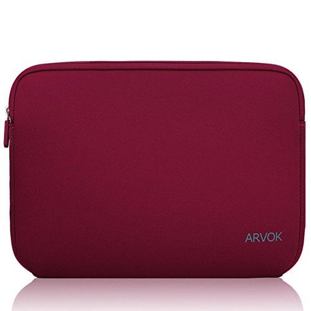 Arvok 17 17.3 Inch Laptop Sleeve Multi Color Size Choices Case Water Resistant Neoprene Notebook Computer Pocket Tablet Briefcase Carrying Bag Pouch Skin Cover for Acer Asus Dell Lenovo Wine Red Walma...