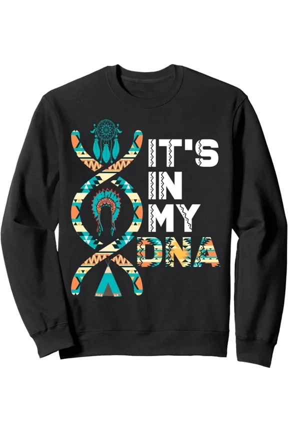 It's In My DNA Indigen People's Day Native Design Unisex Crewneck Sweatshirt