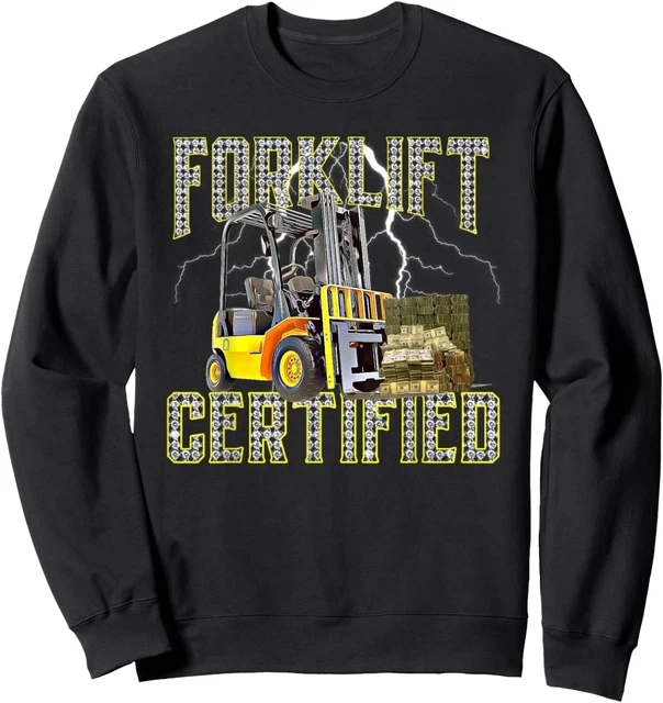 Arvy Retro Style Forklift Operator Forklift Unisex Crewneck Sweatshirt ...
